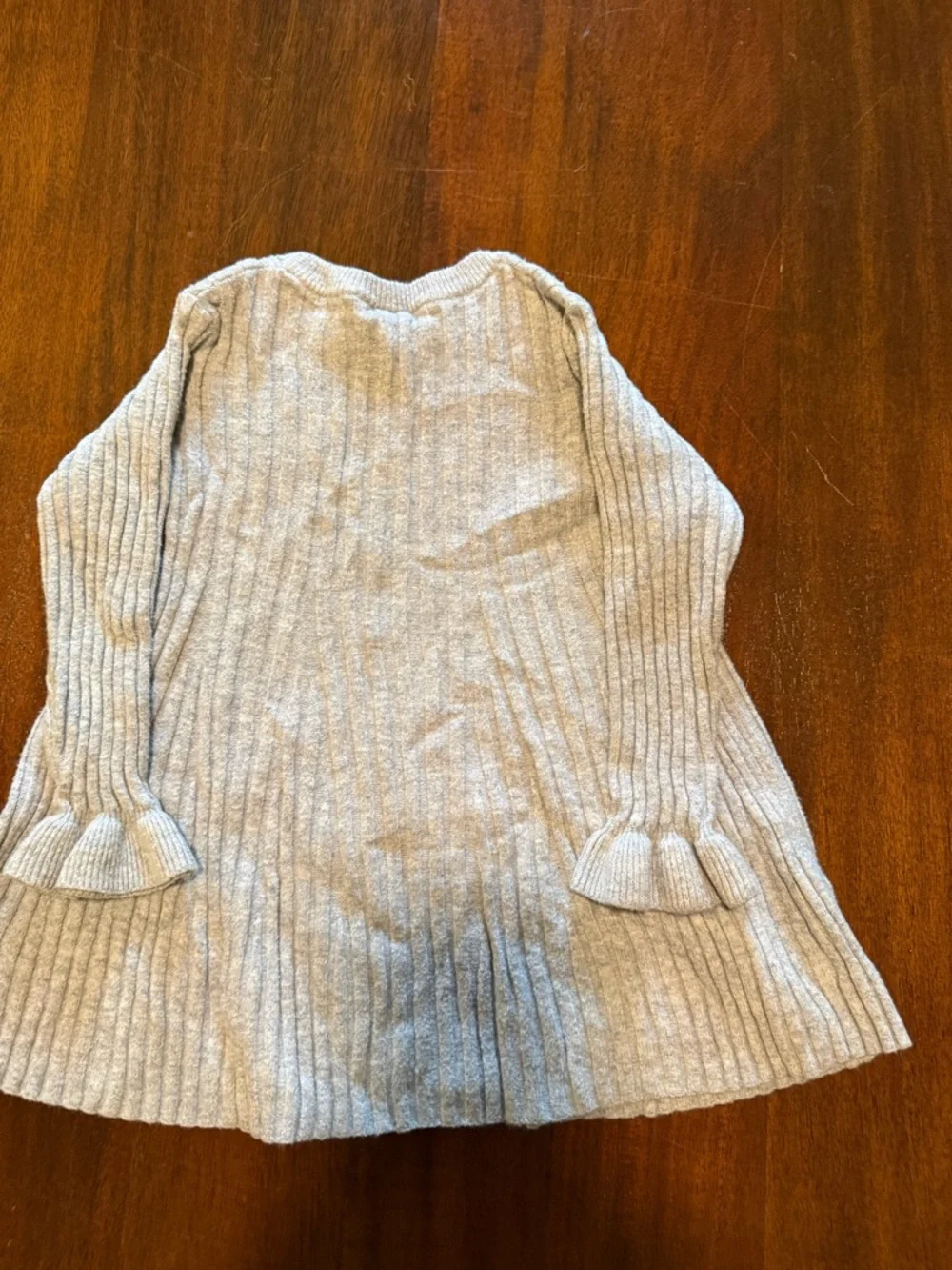 GAP‎ Baby Light Gray Ribbed Knit Sweater